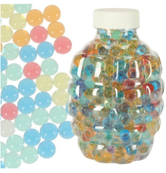 Paruošti naudoti geliniai šoviniai hidrogeliniai kamuoliukai 7-8mm (550vnt), Spalvoti