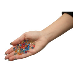 Paruošti naudoti geliniai šoviniai hidrogeliniai kamuoliukai 7-8mm (550vnt), Spalvoti