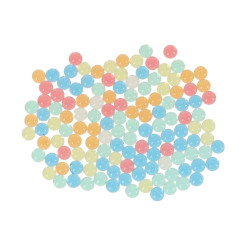 Paruošti naudoti geliniai šoviniai hidrogeliniai kamuoliukai 7-8mm (550vnt), Spalvoti