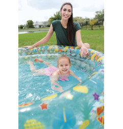 Skaidrus pripučiamas baseinas BESTWAY (122x25cm)