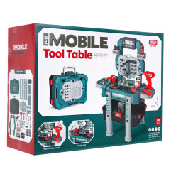 Vaikiškas meistro įrankių stalas 78d. žalias