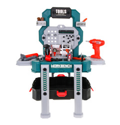 Vaikiškas meistro įrankių stalas 78d. žalias