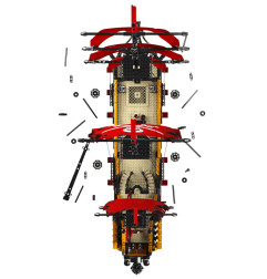 Konstruktorius piratų laivas (3139d.) Mould King