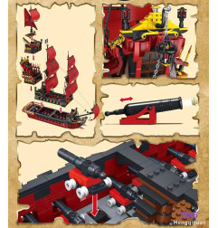 Konstruktorius piratų laivas (3139d.) Mould King