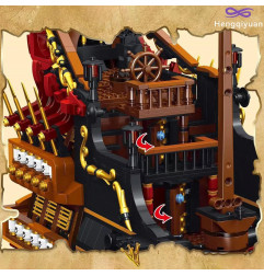 Konstruktorius piratų laivas (3139d.) Mould King