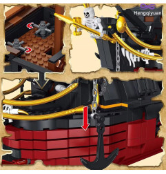 Konstruktorius piratų laivas (3139d.) Mould King