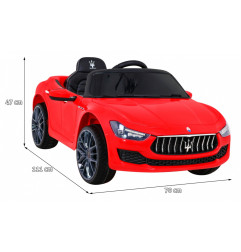 Vaikiškas Elektromobilis Maserati Ghibli New, Raudonas