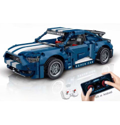 RC valdomas Konstruktorius automobilis (952d.) mėlynas