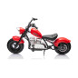 Vaikiškas Elektrinis Motociklas Chopper Warrior, Raudonas