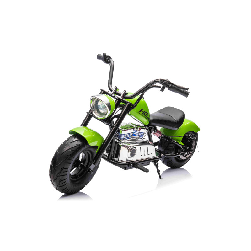 Vaikiškas Elektrinis Motociklas Chopper Warrior, Žalias Vaikiškas Elektrinis Motociklas Chopper Warrior, Žalias