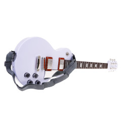 Elektrinės gitaros ir mikrofono rinkinys, baltas