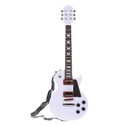 Elektrinės gitaros ir mikrofono rinkinys, baltas