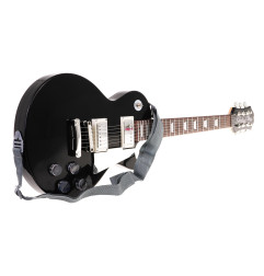 Elektrinės gitaros ir mikrofono rinkinys juodas