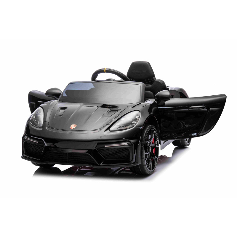 Vaikiškas Elektromobilis Porsche 718 MP4, Juodas Vaikiškas Elektromobilis Porsche 718 MP4, Juodas