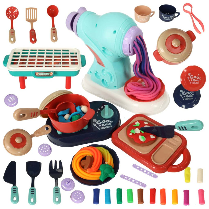 Plastilino gaminimo ir kepimo rinkinys 44 dalių Plastilino gaminimo ir kepimo rinkinys 44 dalių
