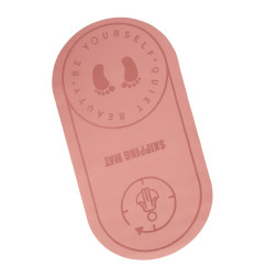 Jogos sporto treniruočių kilimėlis neslystantis 127x63x0,6 cm rožinis