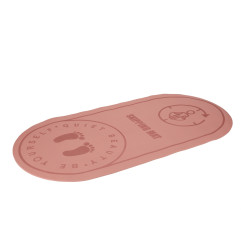 Jogos sporto treniruočių kilimėlis neslystantis 127x63x0,6 cm rožinis