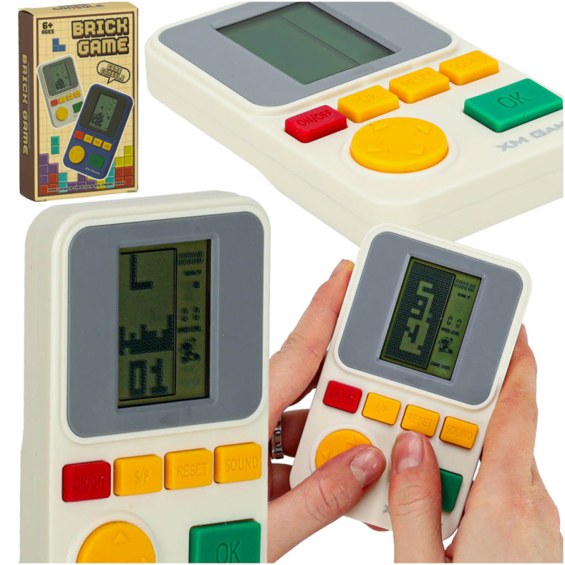 Elektroninių arkadinių žaidimų nešiojamoji konsolė balta Elektroninių arkadinių žaidimų nešiojamoji konsolė balta