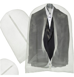 Kostiumo drabužių apsauginis užvalkalas permatomas 60 x 120 cm