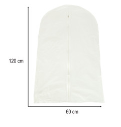 Kostiumo drabužių apsauginis užvalkalas permatomas 60 x 120 cm