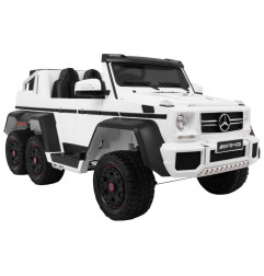 Vaikiškas Elektromobilis Mercedes G63 6x6 MP4, Baltas
