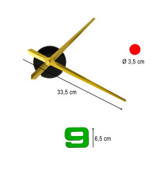 Lipdukų sieninis laikrodis su spalvotais skaitmenimis 80-90cm