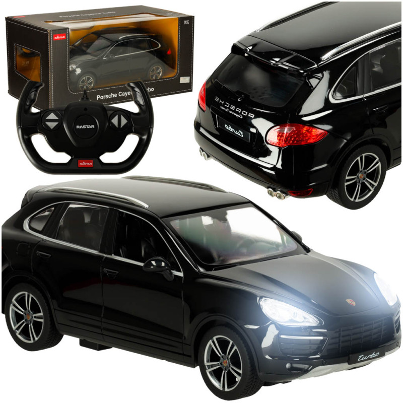 RC valdomas automobilis 1:14 Porsche Cayenne Turbo juodas