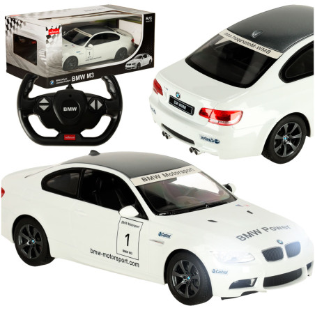 RC valdomas automobilis 1:14 BMW M3 baltas