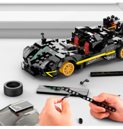 Rastar konstruktorius automobilis 1:28 Zonda R 387 detalės
