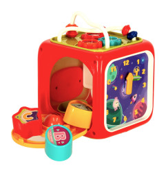 Sensorinis žaislas edukacinis kubas 6in1