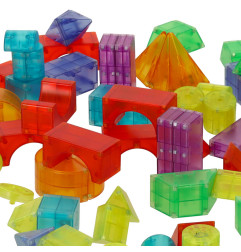 3D šviečiantis magnetinis konstruktorius 32 detalės