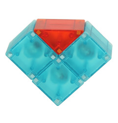 3D šviečiantis magnetinis konstruktorius 32 detalės