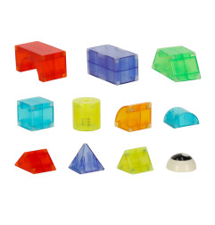 3D šviečiantis magnetinis konstruktorius 32 detalės