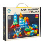 3D LED magnetiniai blokeliai 64 vnt. 3D LED magnetiniai blokeliai 64 vnt.