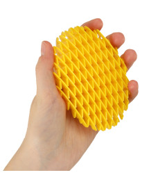 "Fidget Worm" sensorinis antistresinis tempimo žaislas geltonas