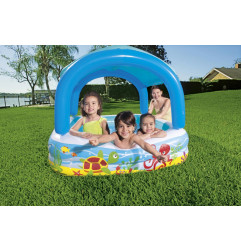 Pripučiamas baseinas su stogeliu BESTWAY (140x140x114cm)