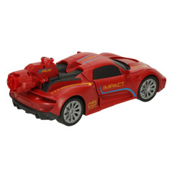 RC valdomas Transformeris robotas automobilis Revolt raudonas