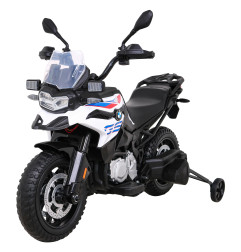 Vaikiškas Elektrinis motociklas BMW F850 GS, Baltas