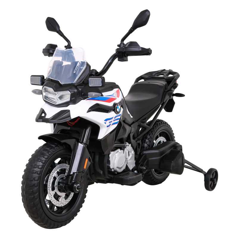 Vaikiškas Elektrinis motociklas BMW F850 GS, Baltas