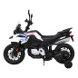 Vaikiškas Elektrinis motociklas BMW F850 GS, Baltas