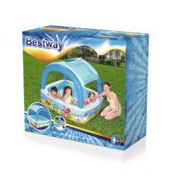 Pripučiamas baseinas su stogeliu BESTWAY (140x140x114cm)