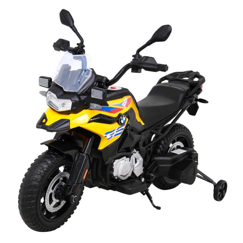 Vaikiškas Elektrinis motociklas BMW F850 GS, Geltonas