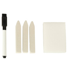 Magnetinė dvipusė kreidinė lenta + priedai