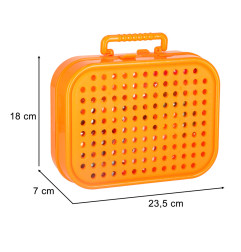Konstravimo rinkinys su atsuktuvu ir priedais lagamine kosmosas 285 detalės