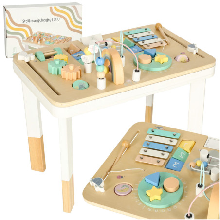 Lulilo montessori spalvotas manipuliacinis stalas