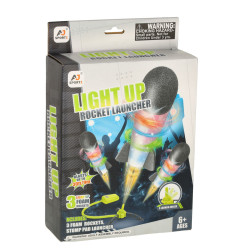 LED raketų paleidimo įrenginys vaikams katapulta