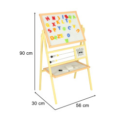 Dvipusė piešimo lenta 30x56x90