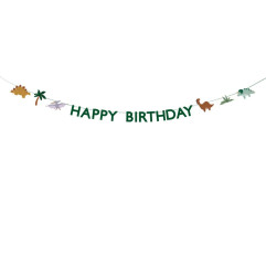 "Happy Birthday" dekoracija dinozaurai 3m