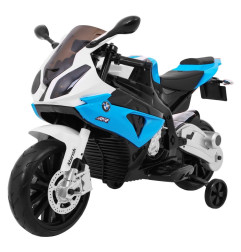 Vaikiškas Elektrinis Motociklas BMW S1000 RR, Mėlynas