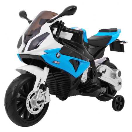 Vaikiškas Elektrinis Motociklas BMW S1000 RR, Mėlynas